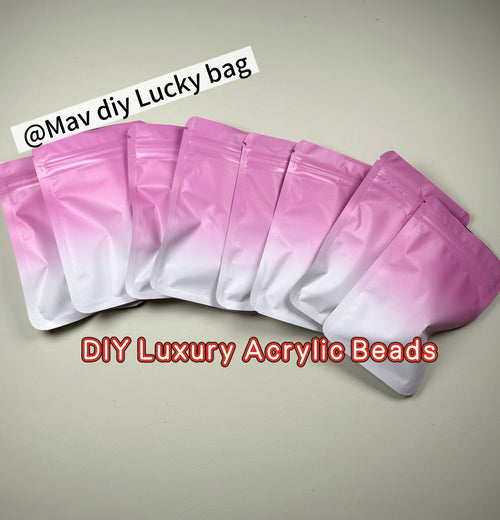 DIY Luxury Acrylic Beads Lucky Bags for DIY- TikTok Live Opening